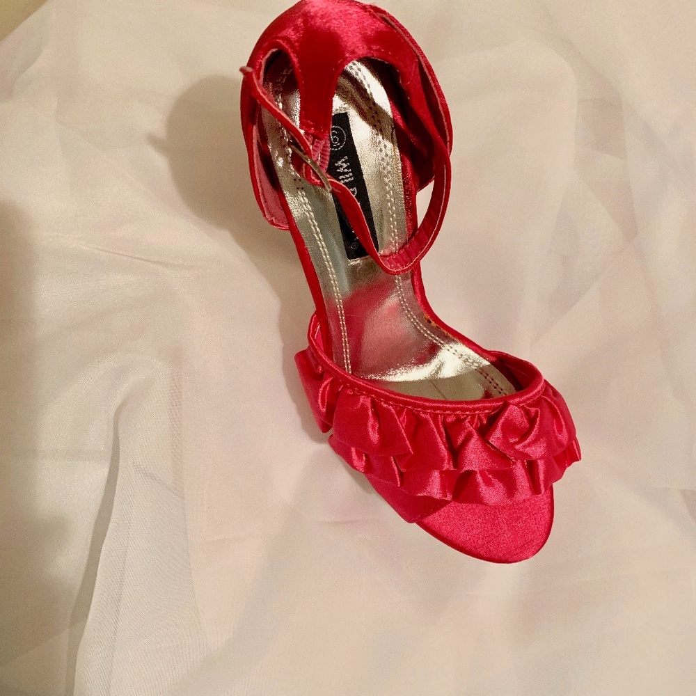 Pink Ruffle Stilettos